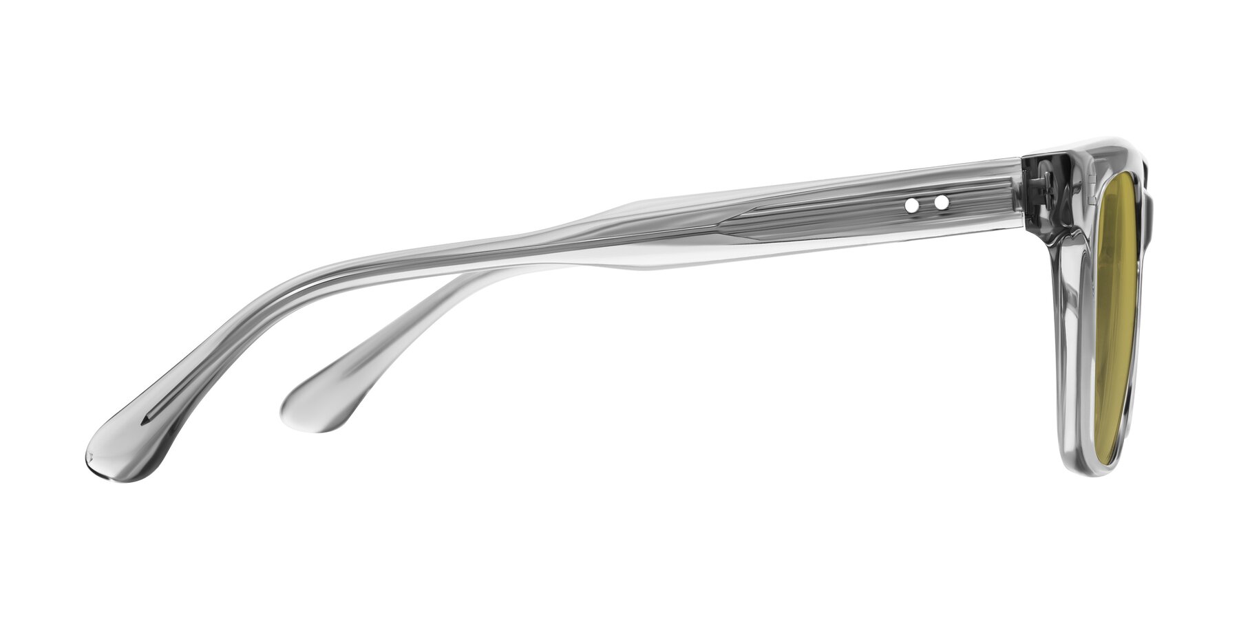 Side of Bliss in Transparent Gray with Champagne Tinted Lenses