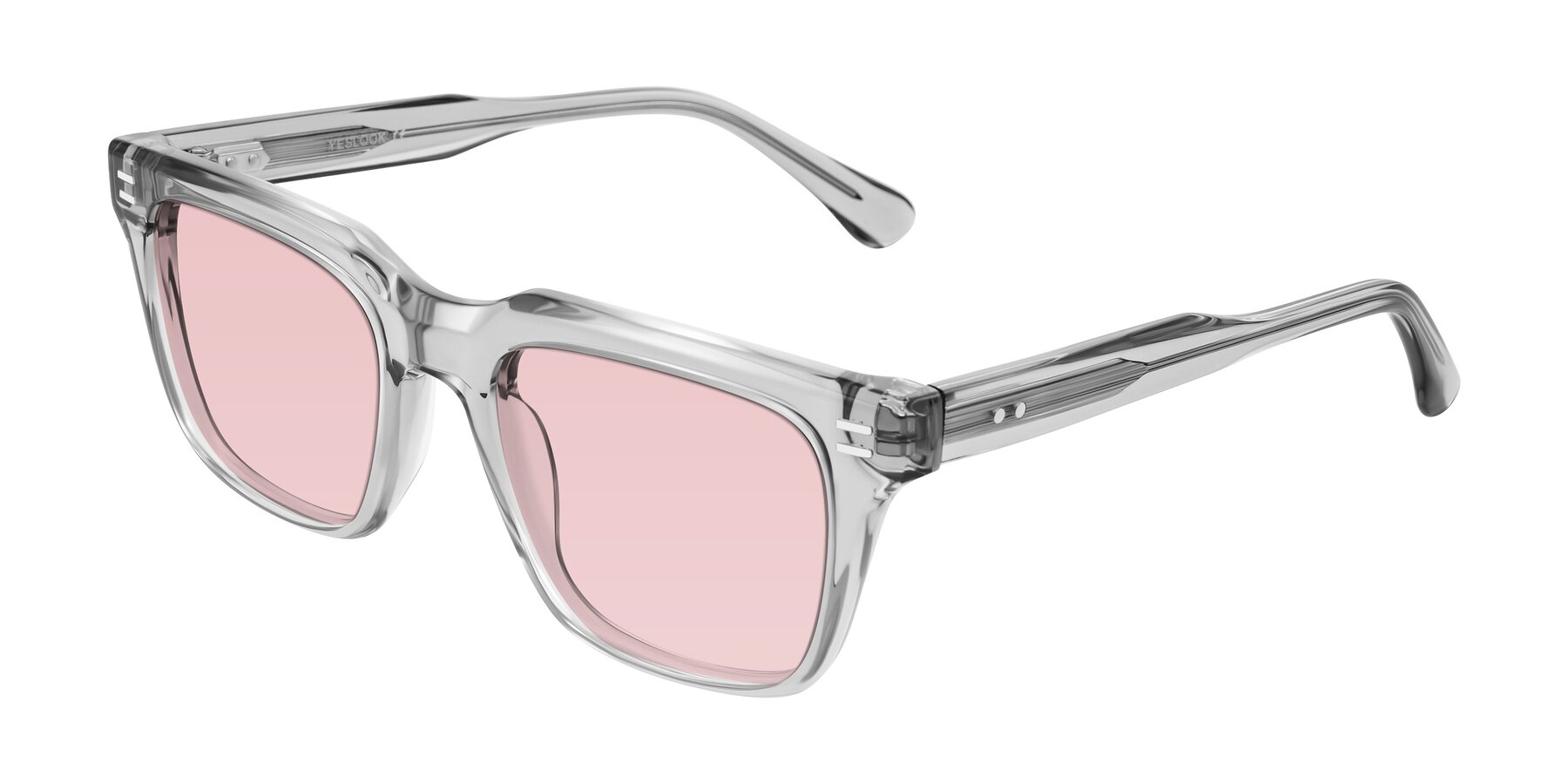Angle of Bliss in Transparent Gray with Light Garnet Tinted Lenses