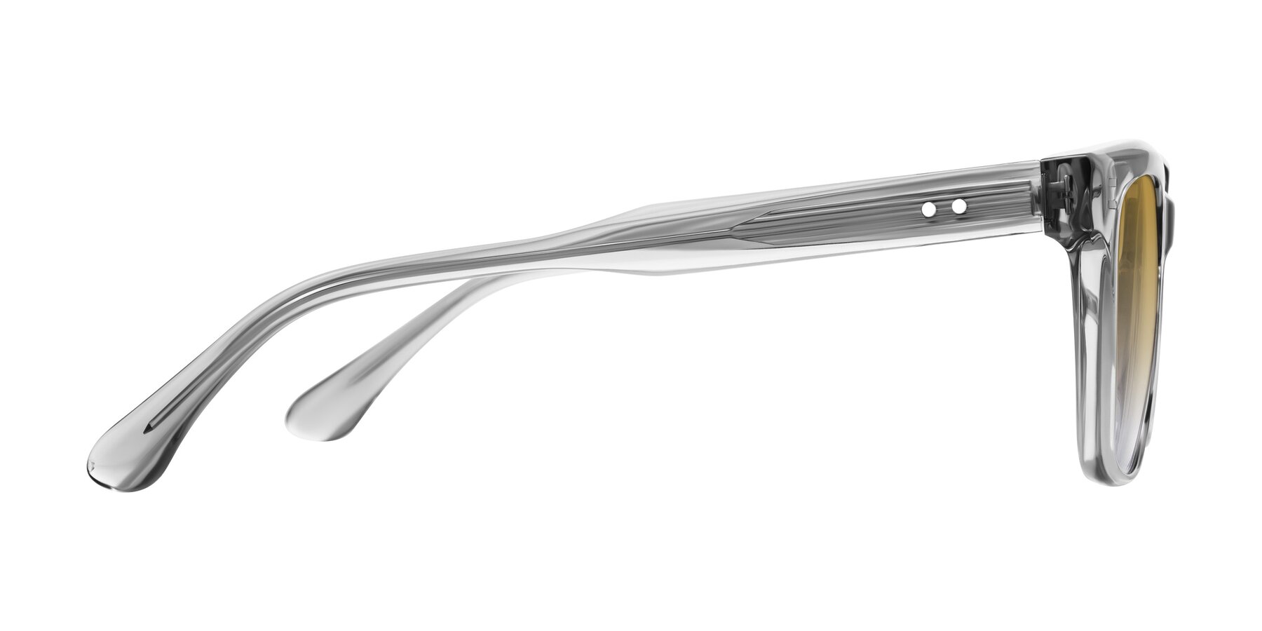 Side of Bliss in Transparent Gray with Champagne Gradient Lenses