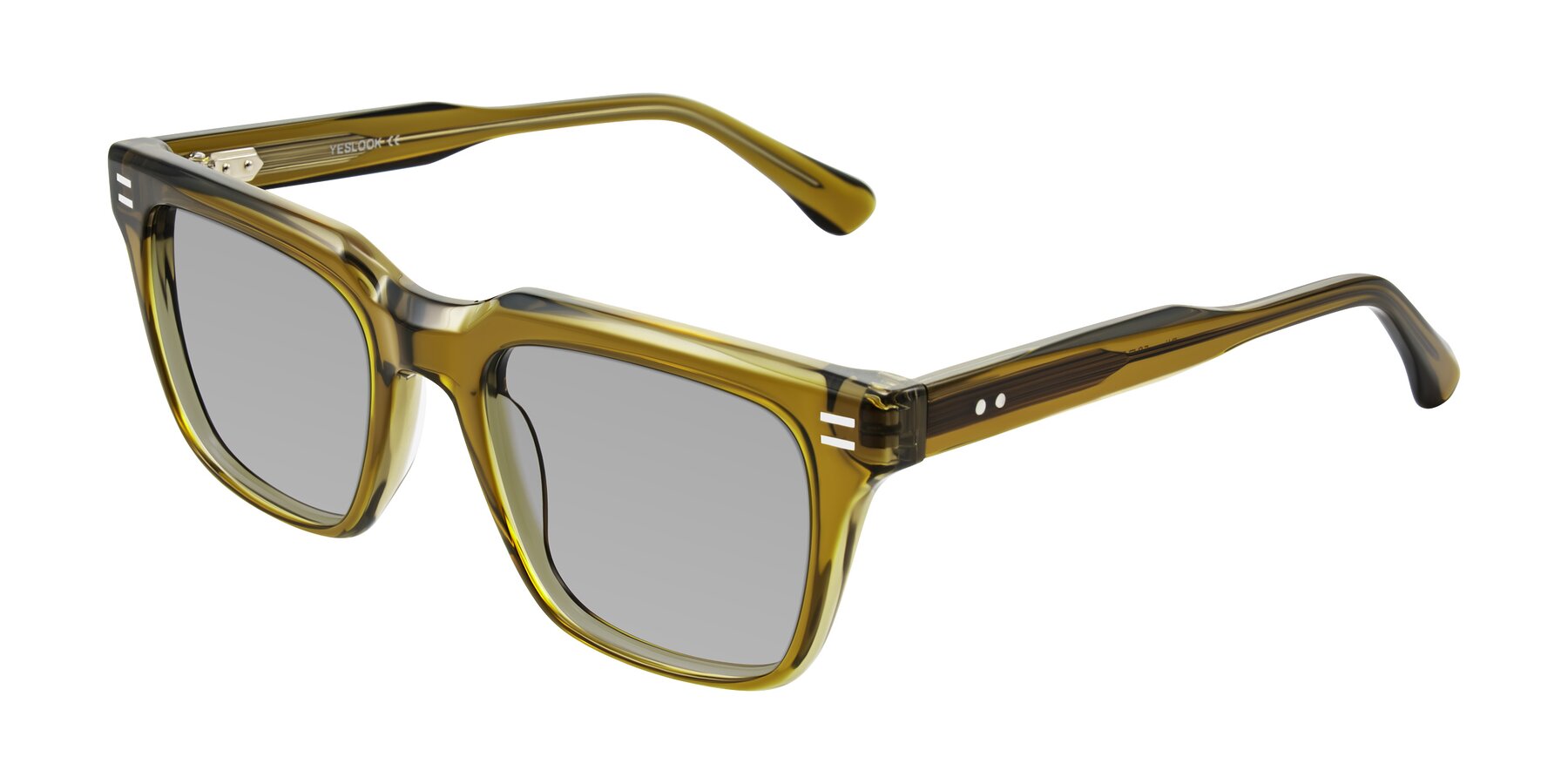 Angle of Bliss in Olive Brown with Light Gray Tinted Lenses