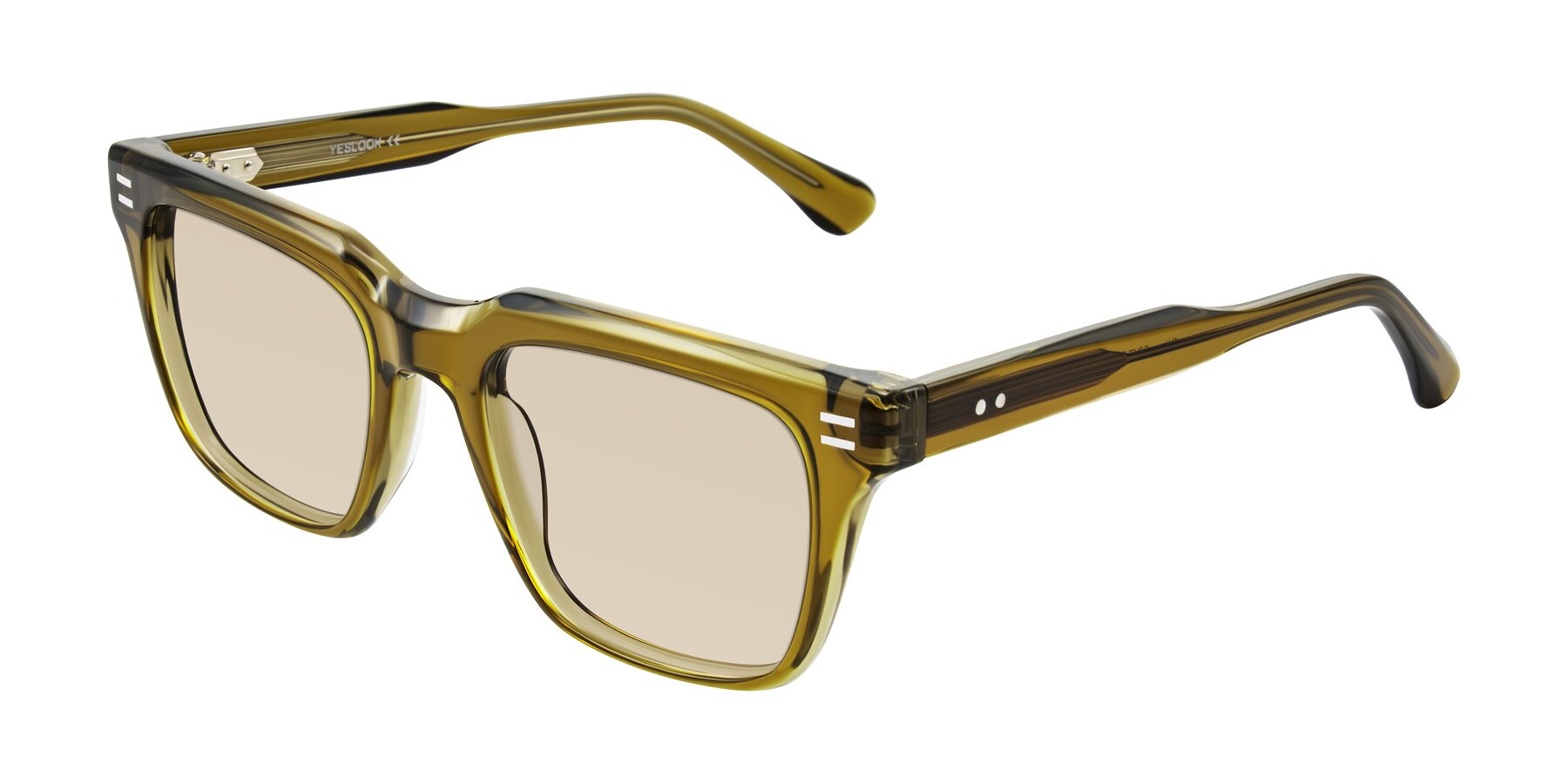 Angle of Bliss in Olive Brown with Light Brown Tinted Lenses