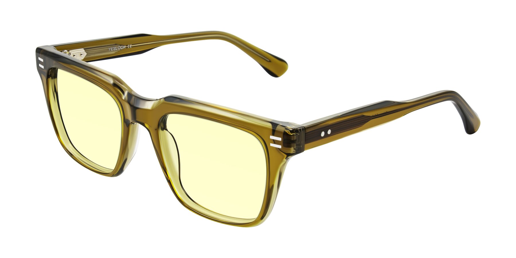 Angle of Bliss in Olive Brown with Light Yellow Tinted Lenses