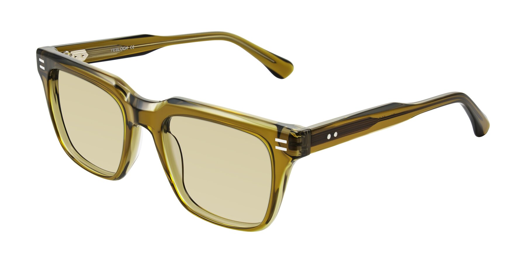 Angle of Bliss in Olive Brown with Light Champagne Tinted Lenses