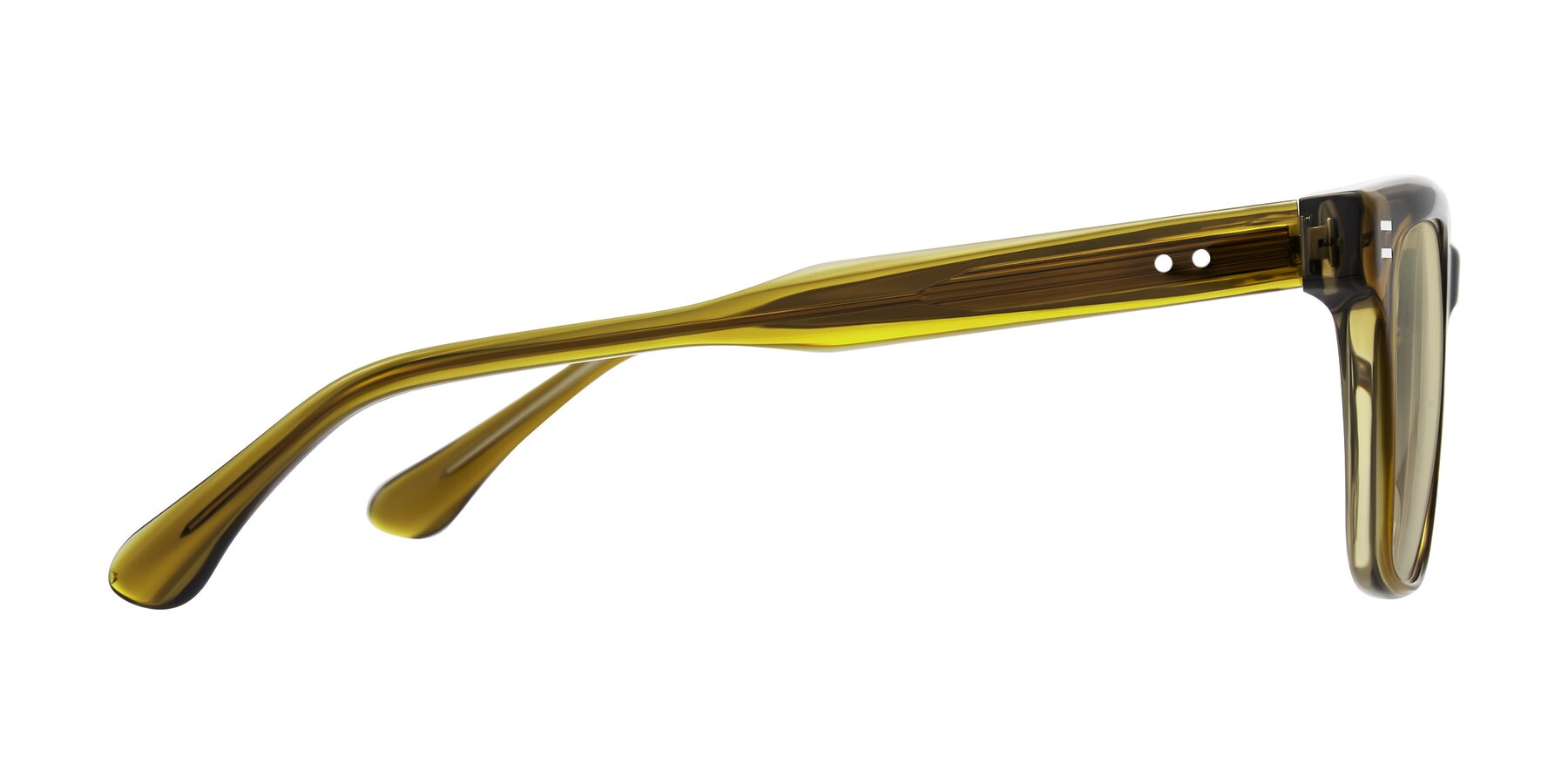 Side of Bliss in Olive Brown with Light Champagne Tinted Lenses