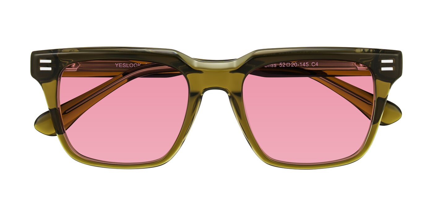 Bliss - Olive Brown Tinted Sunglasses