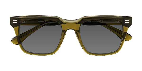 Front of Bliss in Olive Brown