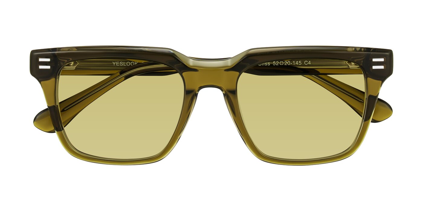 Bliss - Olive Brown Tinted Sunglasses