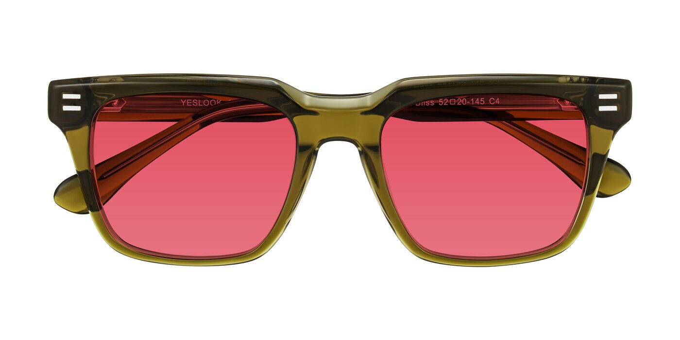 Bliss - Olive Brown Tinted Sunglasses