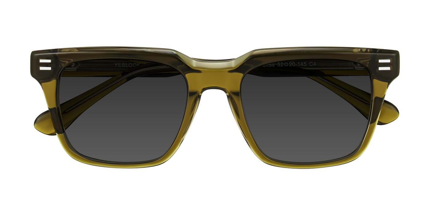 Bliss - Olive Brown Tinted Sunglasses