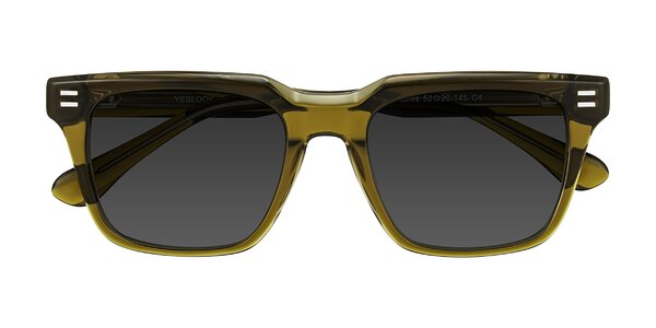 Front of Bliss in Olive Brown