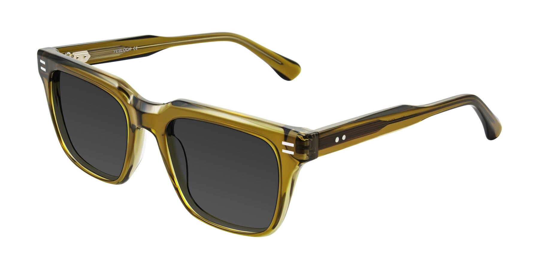 Angle of Bliss in Olive Brown with Gray Tinted Lenses
