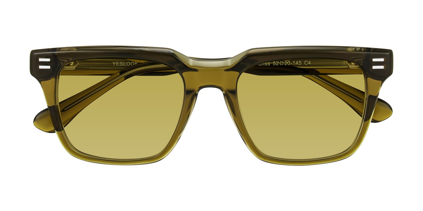 Bliss - Olive Brown Tinted Sunglasses