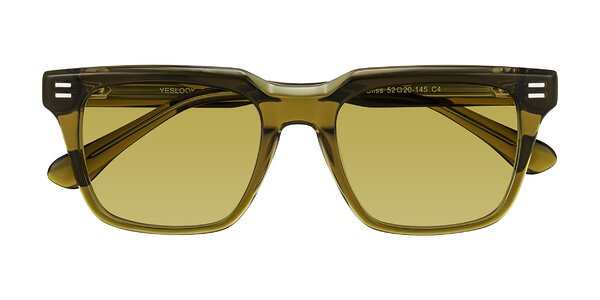 Front of Bliss in Olive Brown