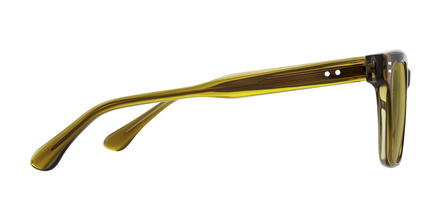 Side of Bliss in Olive Brown with Champagne Tinted Lenses