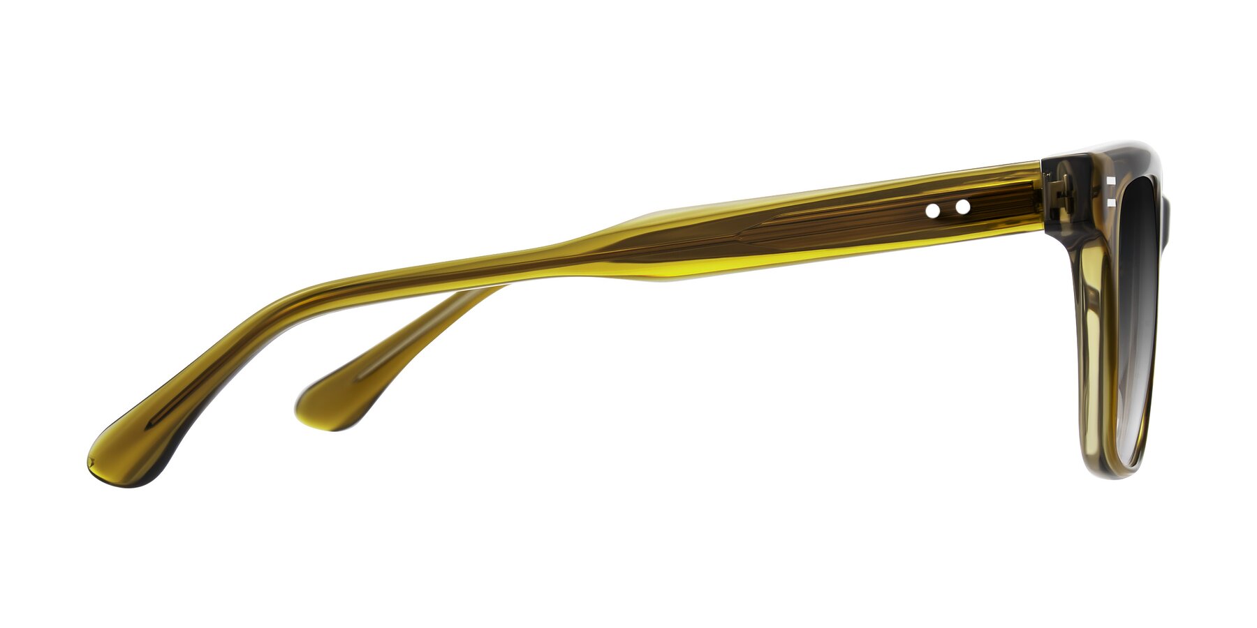 Side of Bliss in Olive Brown with Gray Gradient Lenses