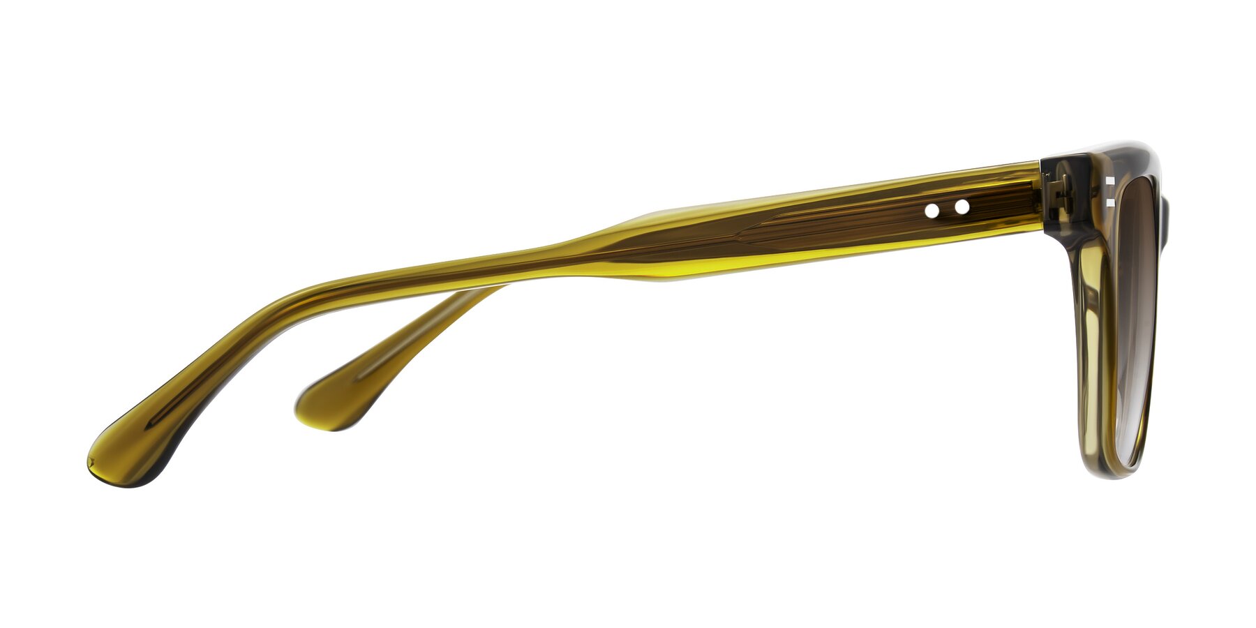Side of Bliss in Olive Brown with Brown Gradient Lenses