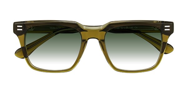 Front of Bliss in Olive Brown