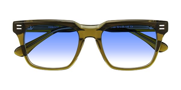 Front of Bliss in Olive Brown