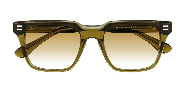 Front of Bliss in Olive Brown