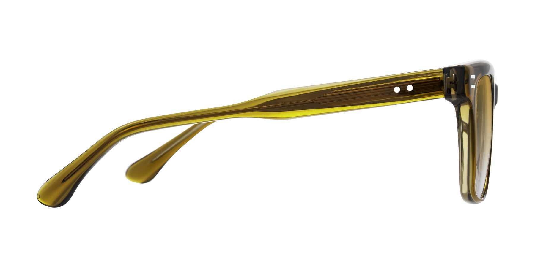 Side of Bliss in Olive Brown with Champagne Gradient Lenses