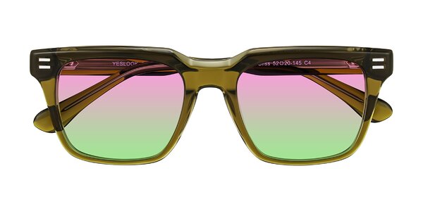 Front of Bliss in Olive Brown
