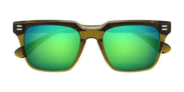Front of Bliss in Olive Brown