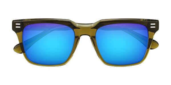 Front of Bliss in Olive Brown