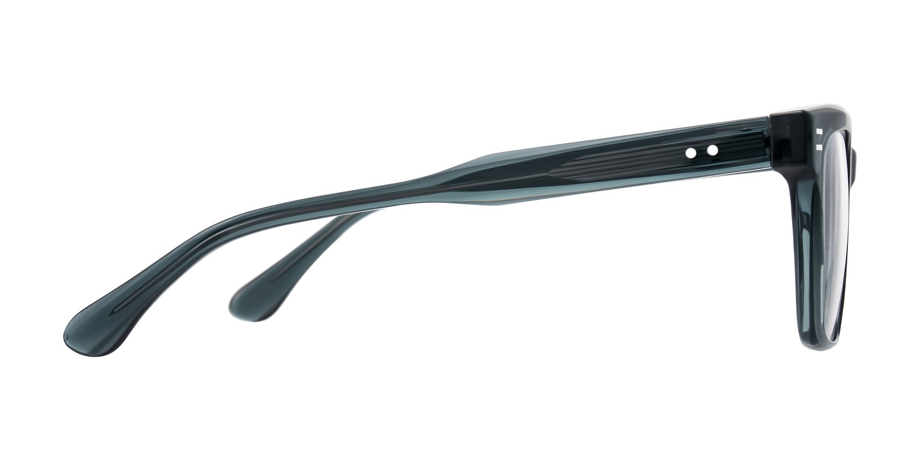 Side of Bliss in Dark Gray with Clear Reading Eyeglass Lenses
