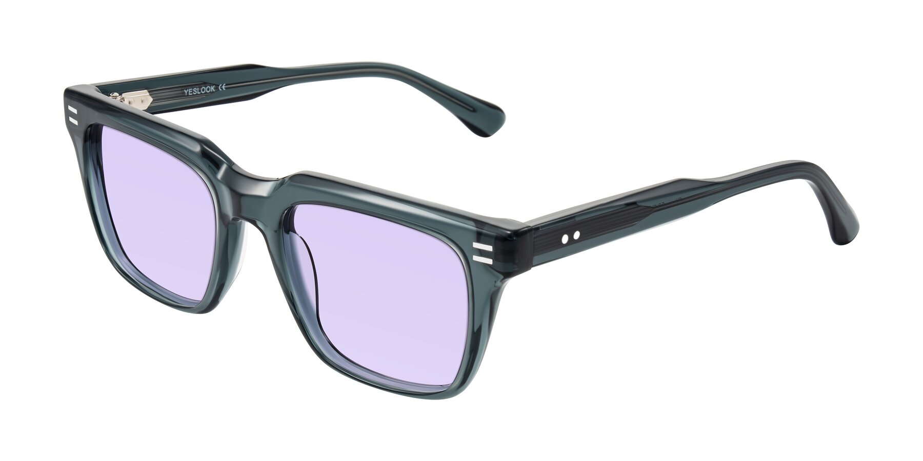 Angle of Bliss in Dark Gray with Light Purple Tinted Lenses