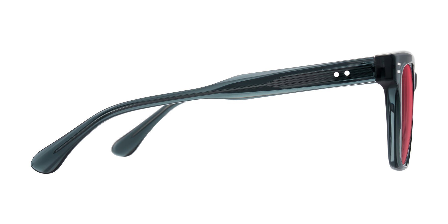 Side of Bliss in Dark Gray with Red Tinted Lenses