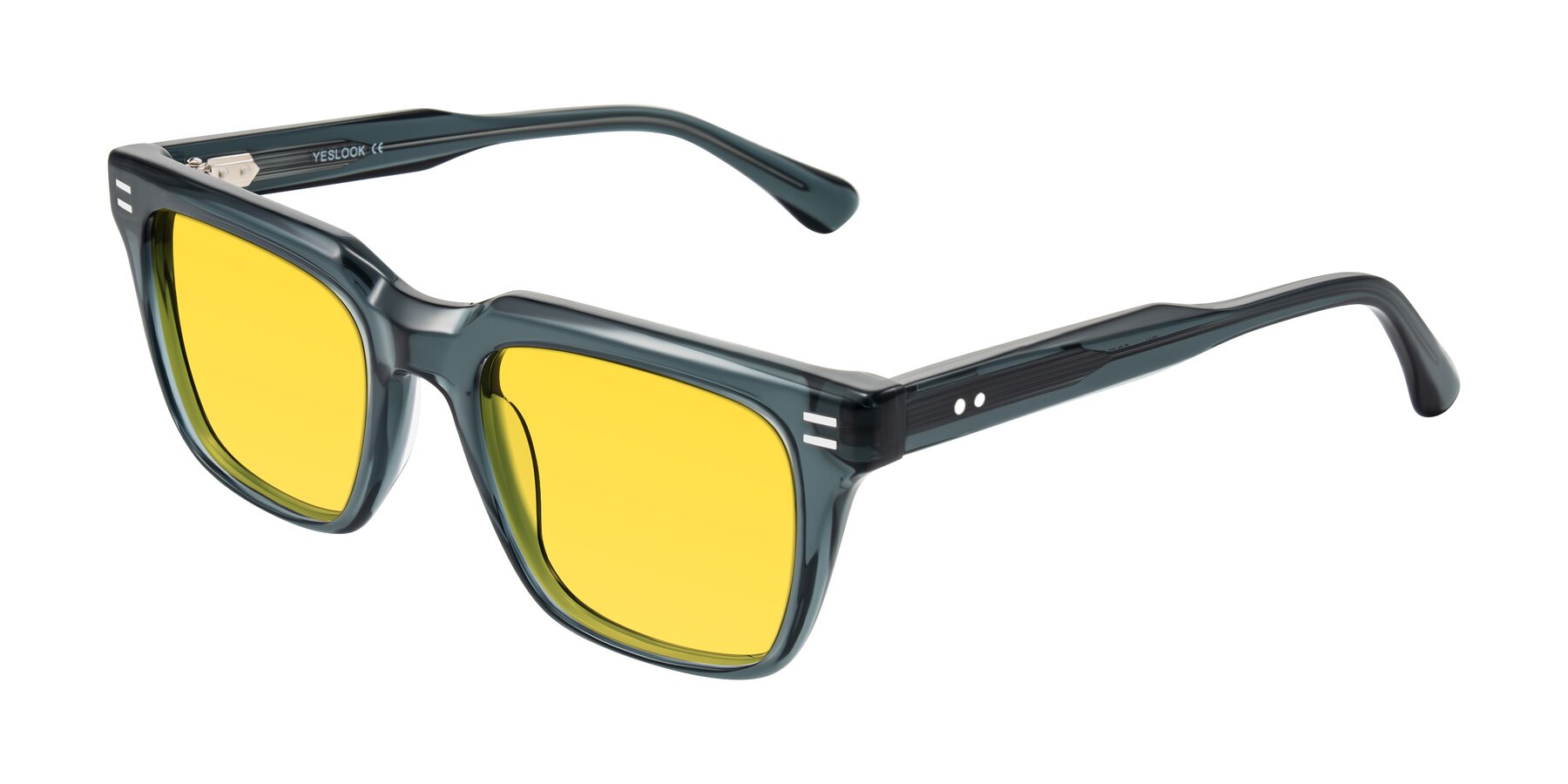 Angle of Bliss in Dark Gray with Yellow Tinted Lenses
