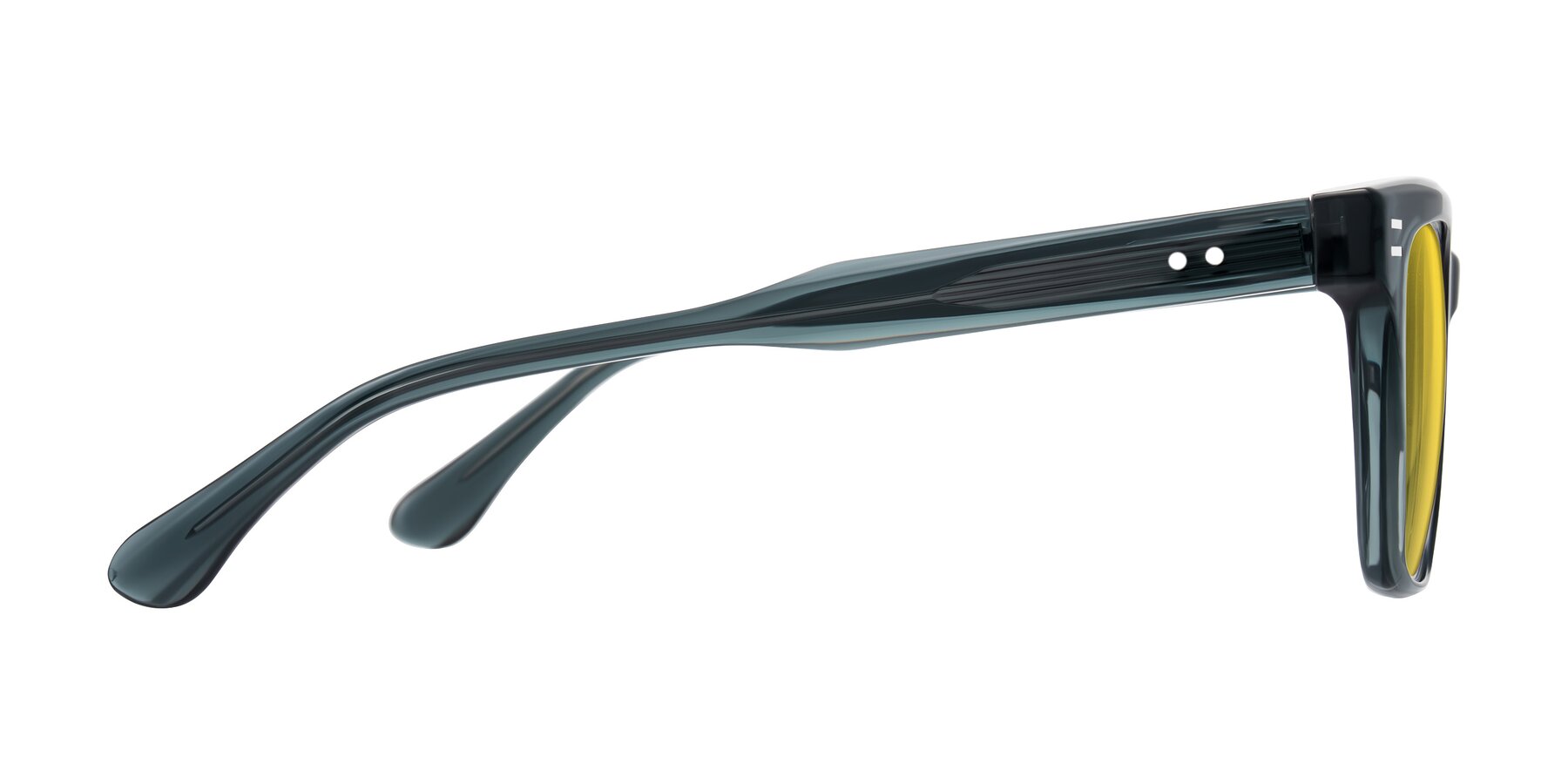 Side of Bliss in Dark Gray with Yellow Tinted Lenses