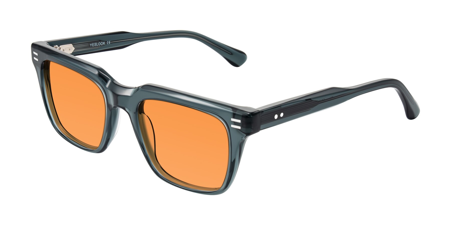 Angle of Bliss in Dark Gray with Orange Tinted Lenses