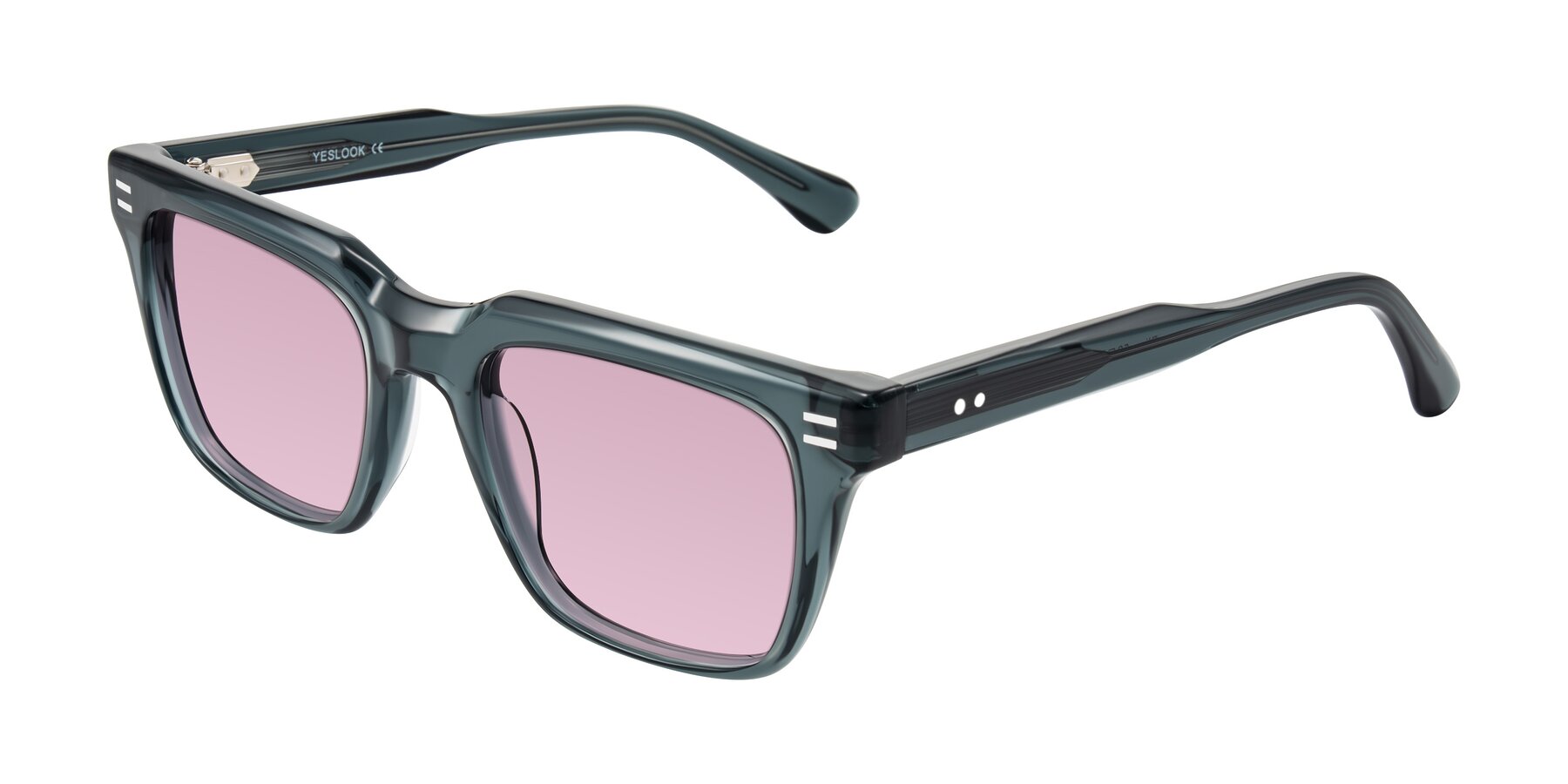 Angle of Bliss in Dark Gray with Light Wine Tinted Lenses