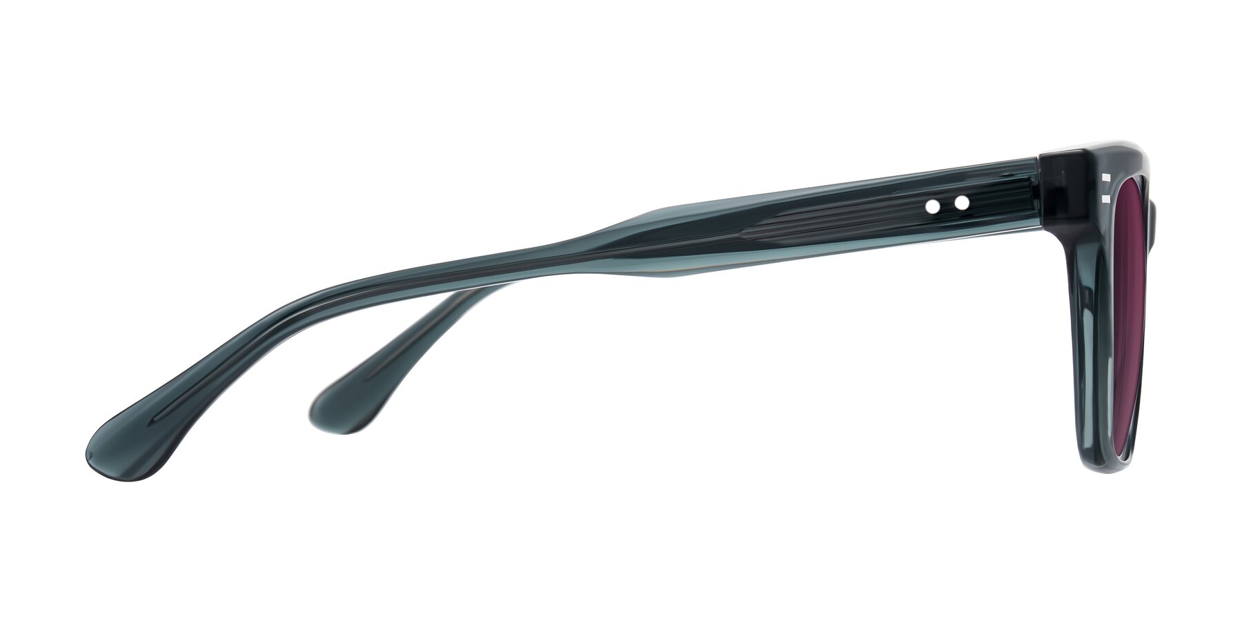 Side of Bliss in Dark Gray with Wine Tinted Lenses