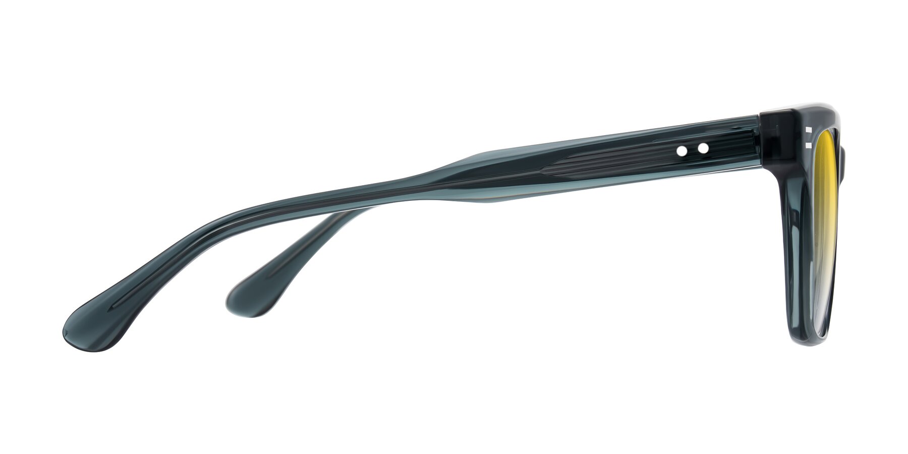 Side of Bliss in Dark Gray with Yellow Gradient Lenses