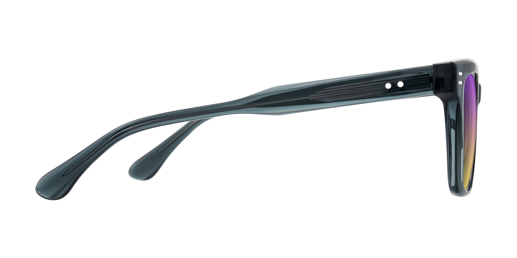 Side of Bliss in Dark Gray with Purple / Yellow Gradient Lenses