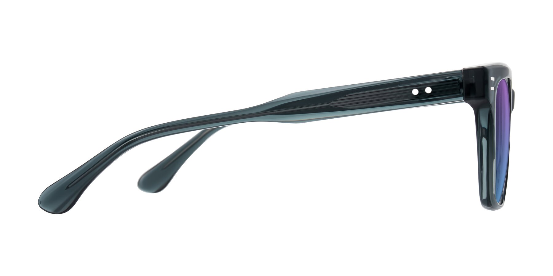 Side of Bliss in Dark Gray with Purple / Blue Gradient Lenses