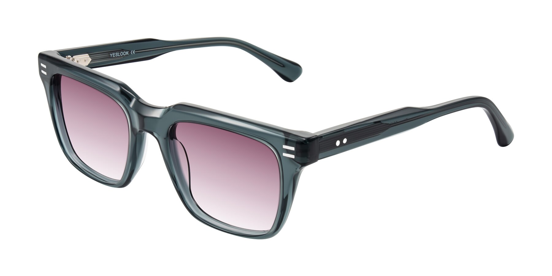 Angle of Bliss in Dark Gray with Wine Gradient Lenses