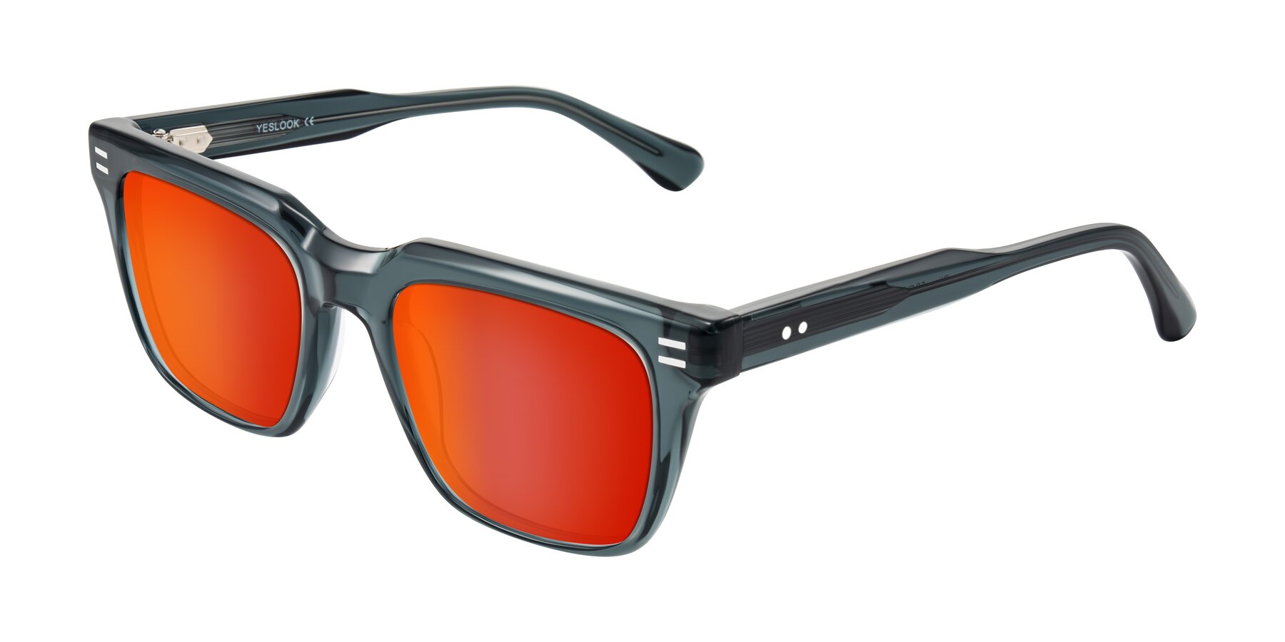 Angle of Bliss in Dark Gray with Red Gold Mirrored Lenses