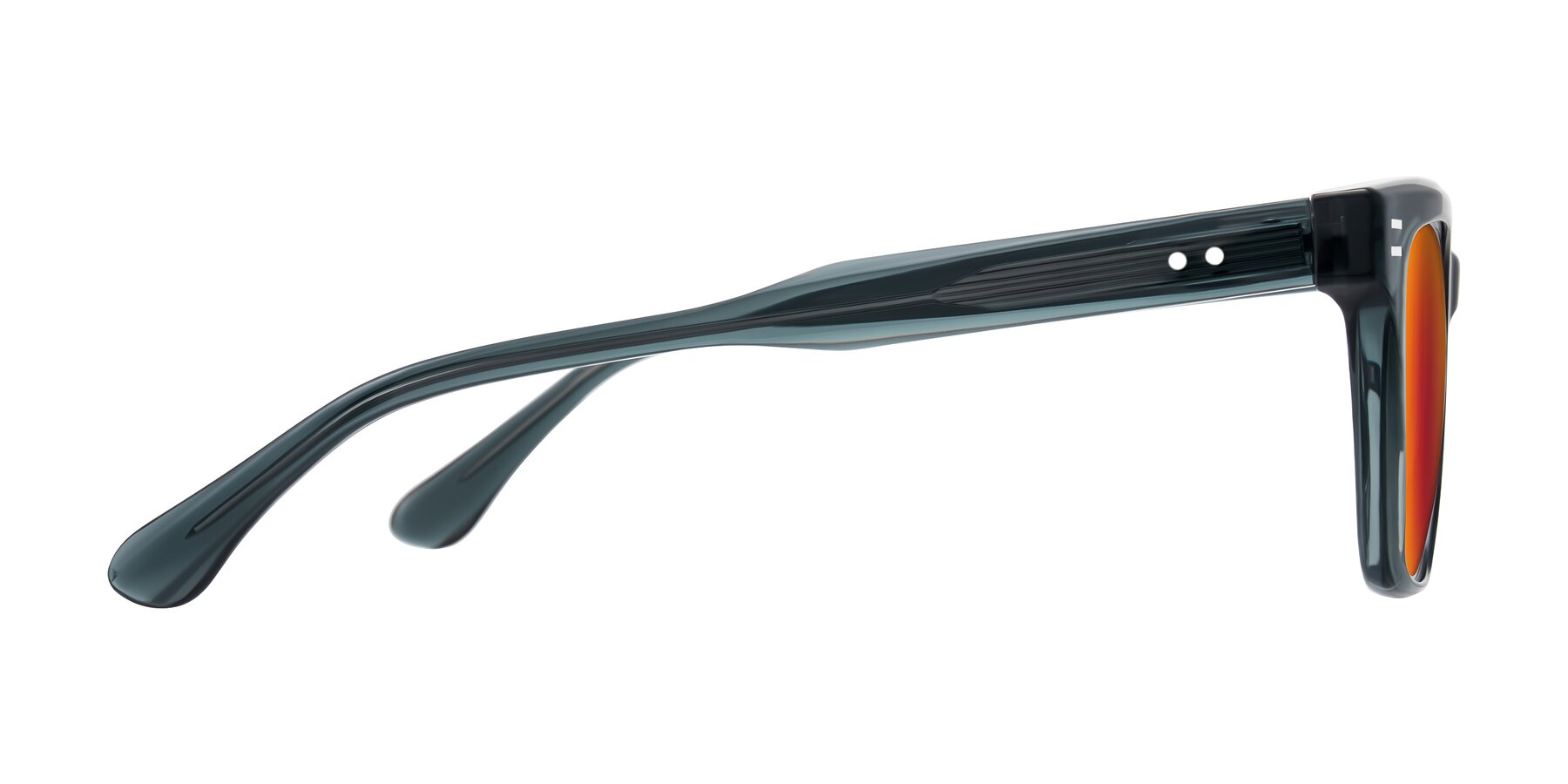 Side of Bliss in Dark Gray with Red Gold Mirrored Lenses