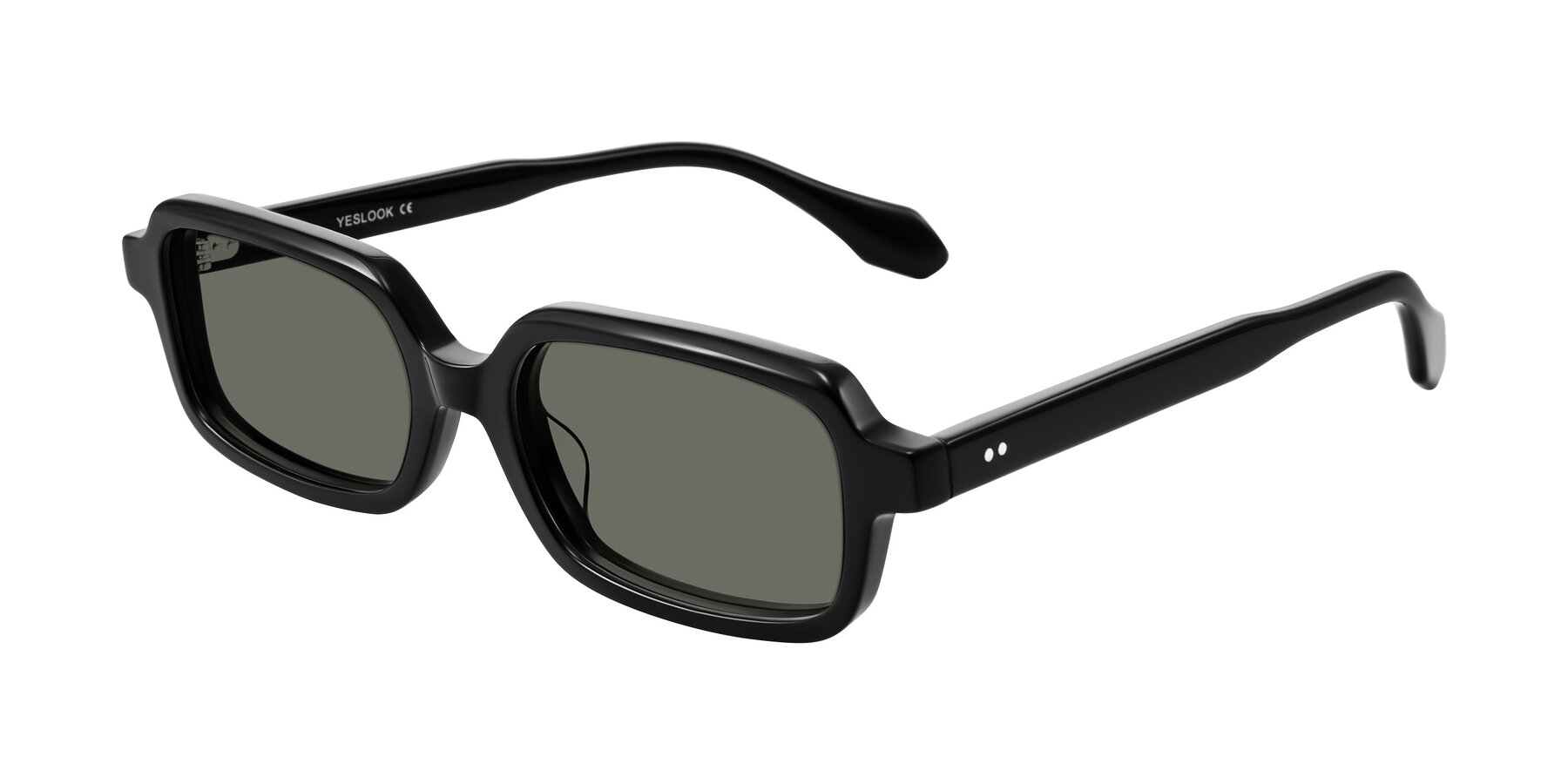 Angle of Perkis in Black with Gray Polarized Lenses