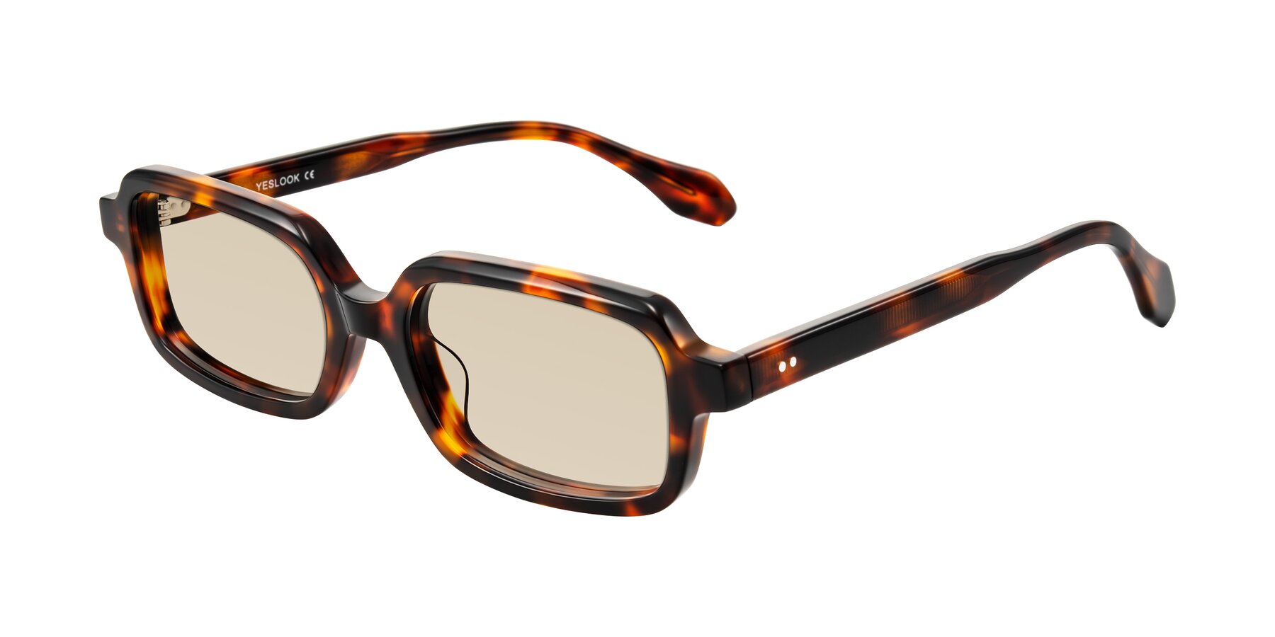 Angle of Perkis in Tortoise with Light Brown Tinted Lenses