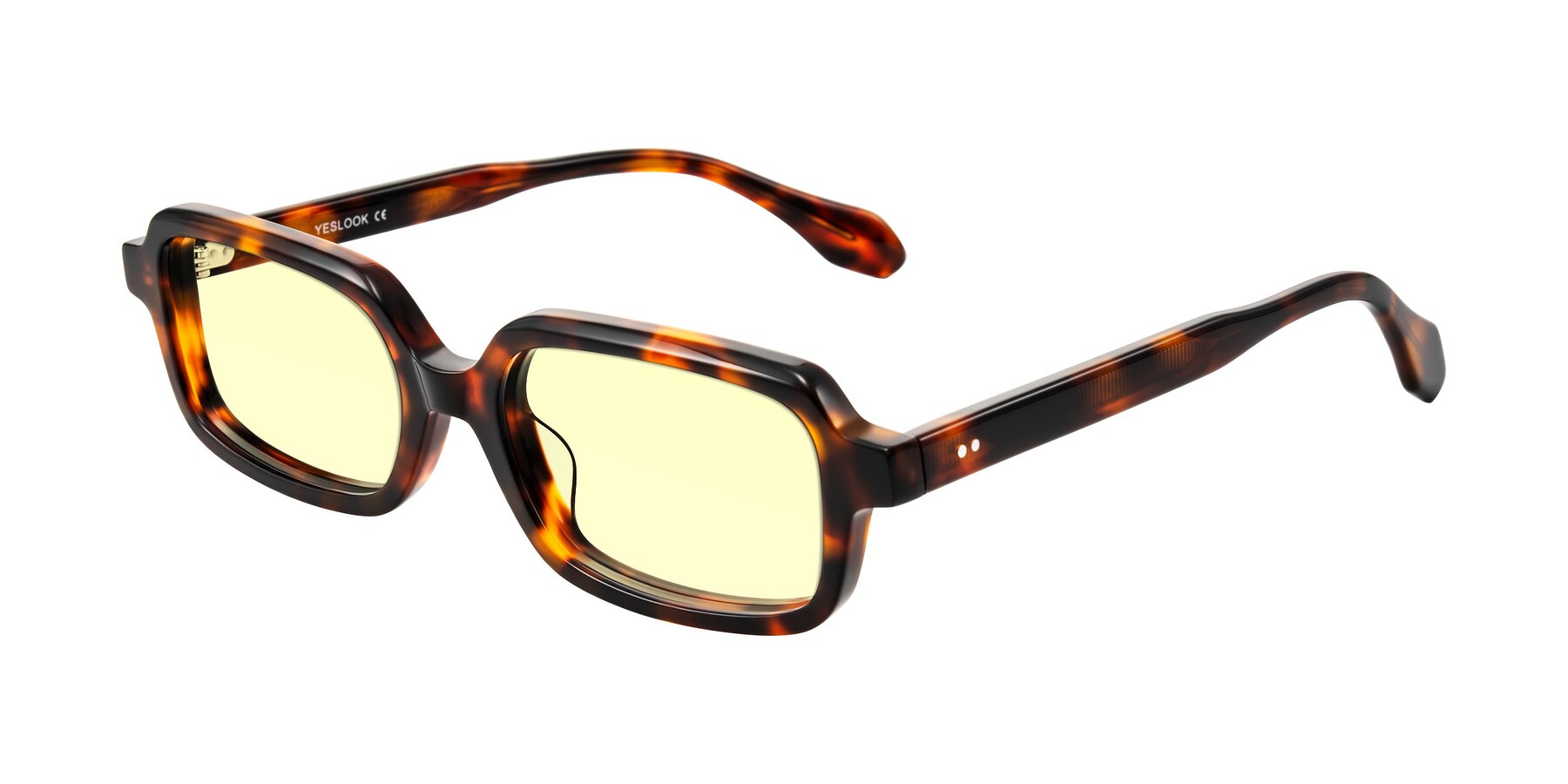 Angle of Perkis in Tortoise with Light Yellow Tinted Lenses