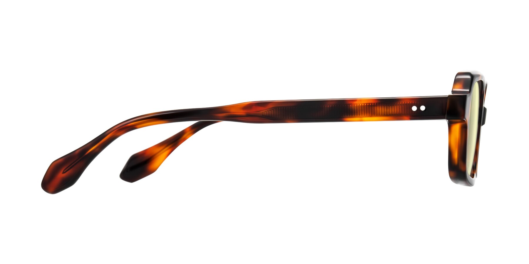 Side of Perkis in Tortoise with Light Yellow Tinted Lenses