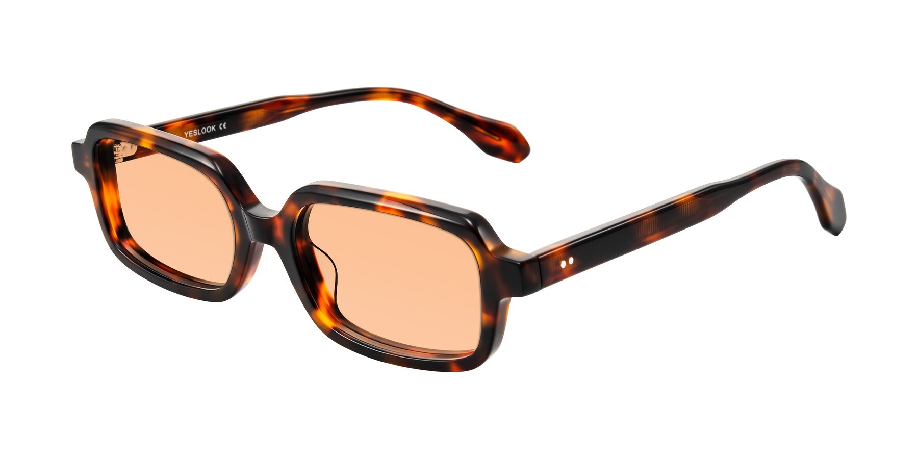 Angle of Perkis in Tortoise with Light Orange Tinted Lenses