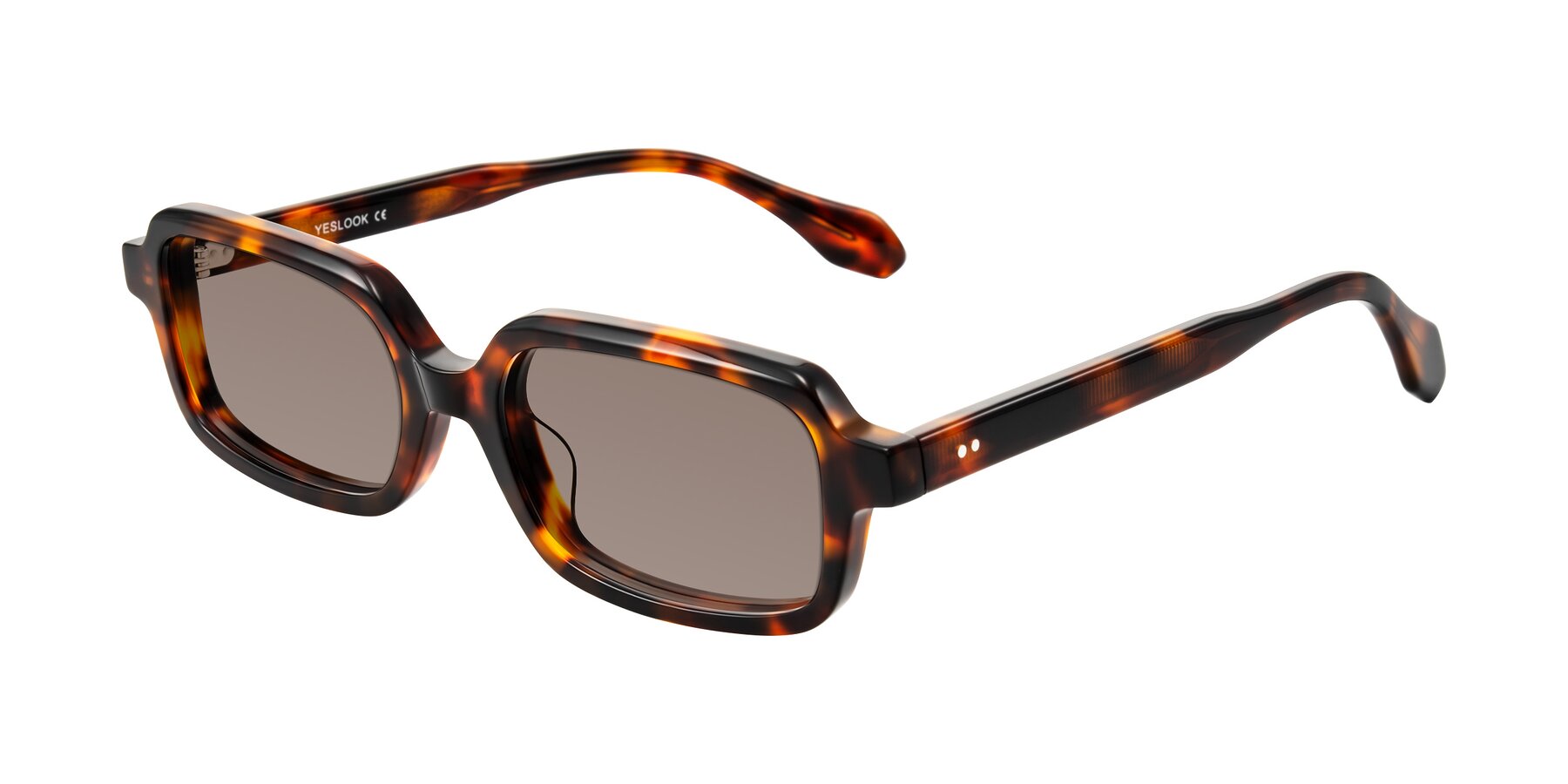 Angle of Perkis in Tortoise with Medium Brown Tinted Lenses