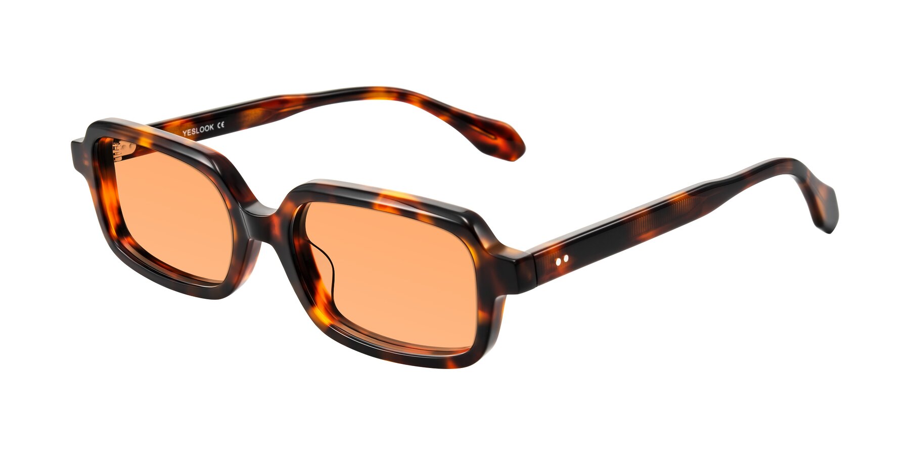 Angle of Perkis in Tortoise with Medium Orange Tinted Lenses