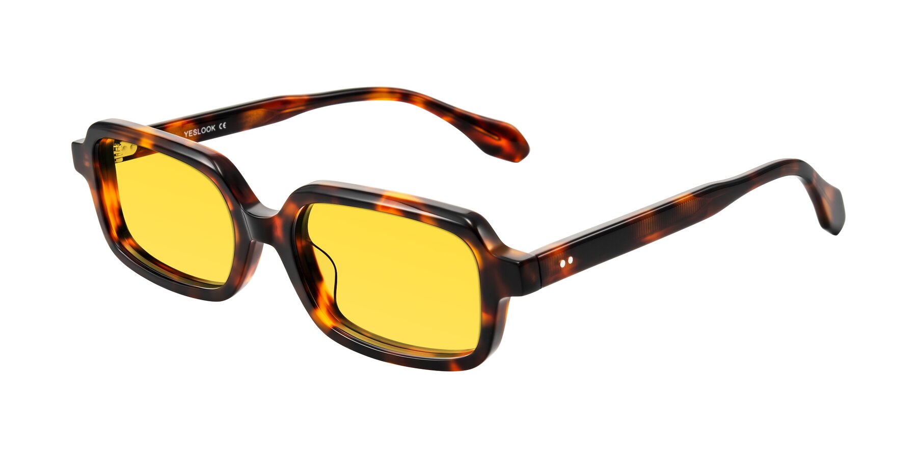 Angle of Perkis in Tortoise with Yellow Tinted Lenses