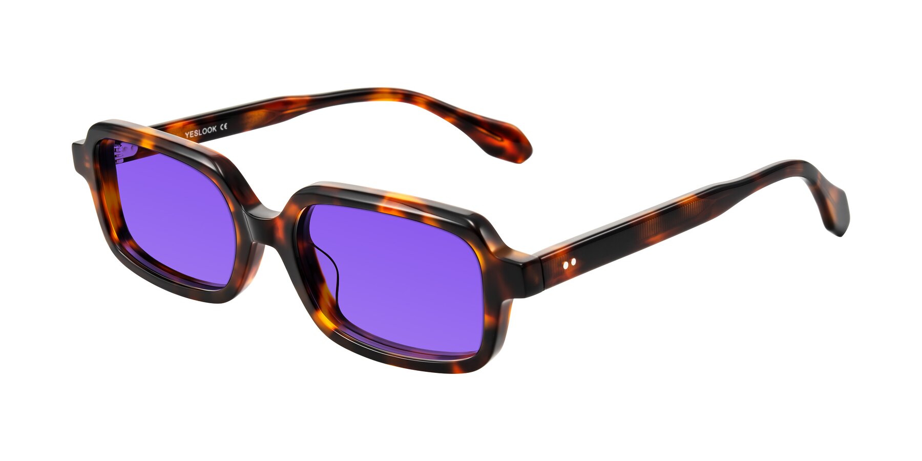 Angle of Perkis in Tortoise with Purple Tinted Lenses